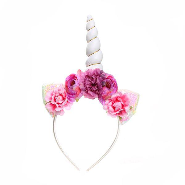 Floral Unicorn Headband